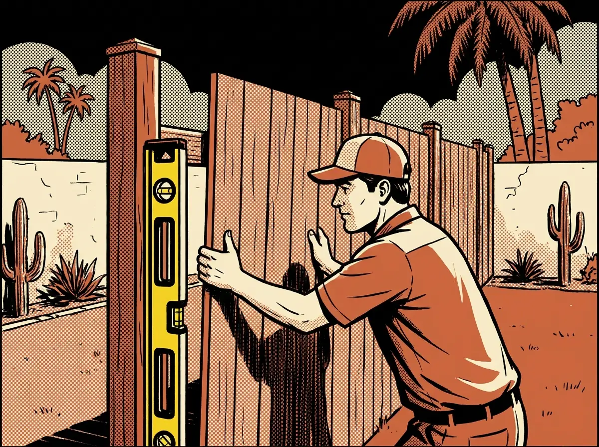Fence panel installation